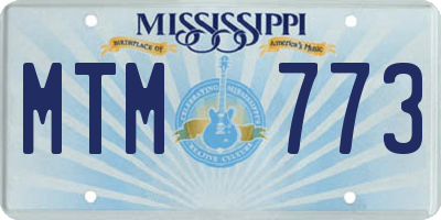 MS license plate MTM773