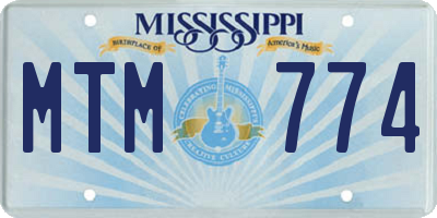 MS license plate MTM774