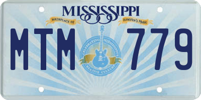 MS license plate MTM779