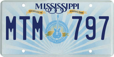 MS license plate MTM797