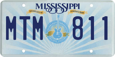 MS license plate MTM811