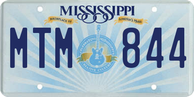 MS license plate MTM844