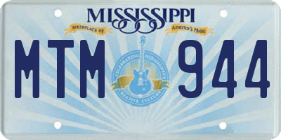MS license plate MTM944