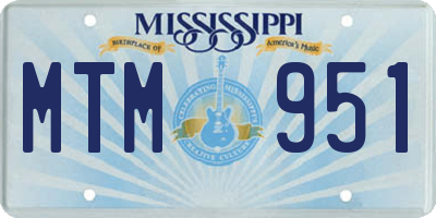 MS license plate MTM951