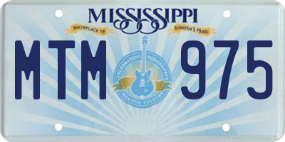 MS license plate MTM975