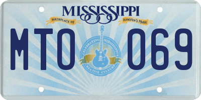 MS license plate MTO069