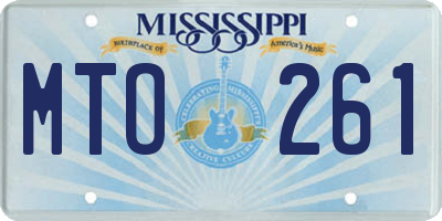 MS license plate MTO261