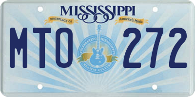 MS license plate MTO272