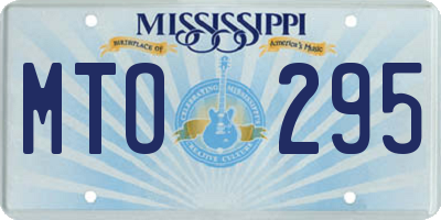 MS license plate MTO295