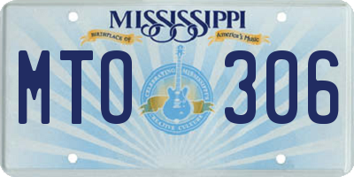 MS license plate MTO306