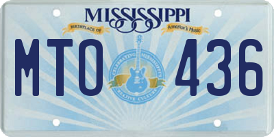 MS license plate MTO436