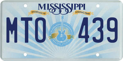 MS license plate MTO439