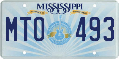 MS license plate MTO493