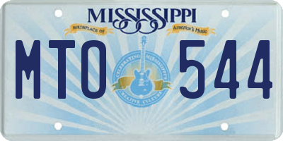 MS license plate MTO544
