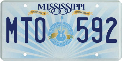 MS license plate MTO592