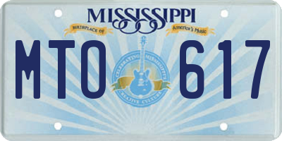 MS license plate MTO617