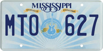 MS license plate MTO627