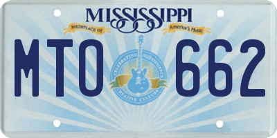 MS license plate MTO662