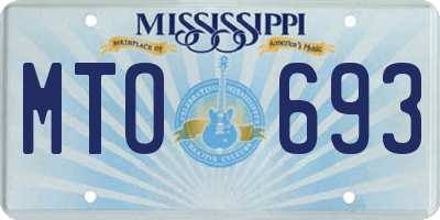 MS license plate MTO693