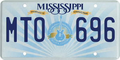 MS license plate MTO696