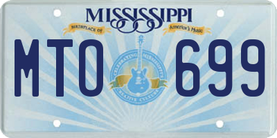 MS license plate MTO699