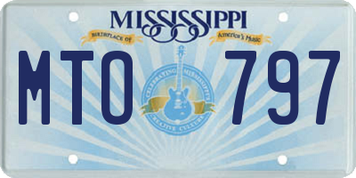 MS license plate MTO797