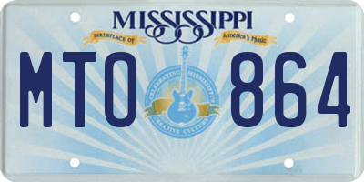 MS license plate MTO864