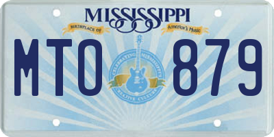 MS license plate MTO879