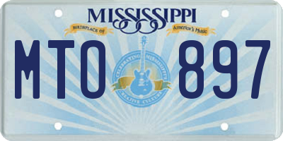 MS license plate MTO897