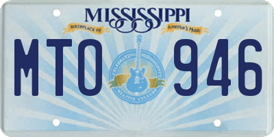 MS license plate MTO946