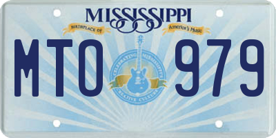 MS license plate MTO979