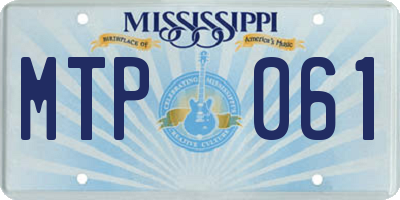 MS license plate MTP061