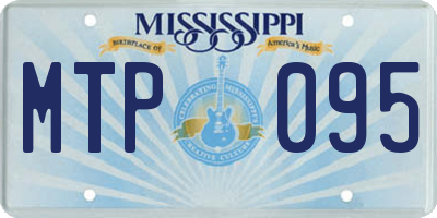 MS license plate MTP095
