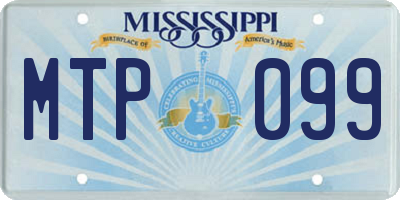 MS license plate MTP099