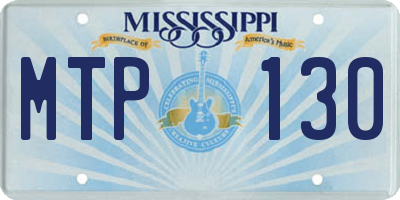 MS license plate MTP130