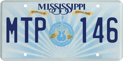 MS license plate MTP146
