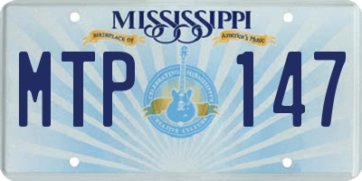 MS license plate MTP147