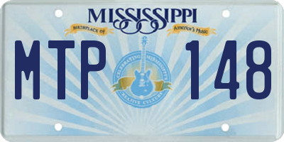 MS license plate MTP148
