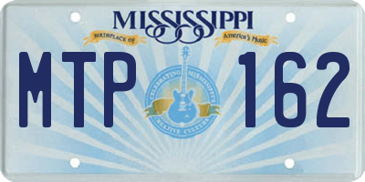 MS license plate MTP162