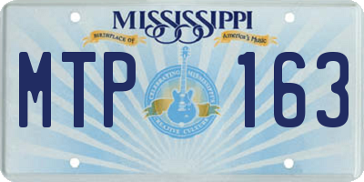 MS license plate MTP163