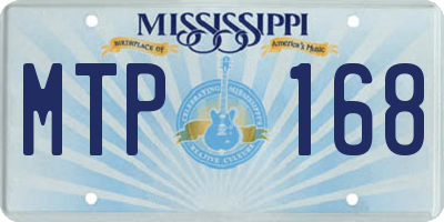 MS license plate MTP168