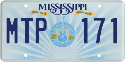 MS license plate MTP171