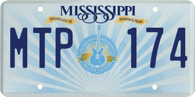 MS license plate MTP174