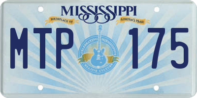 MS license plate MTP175