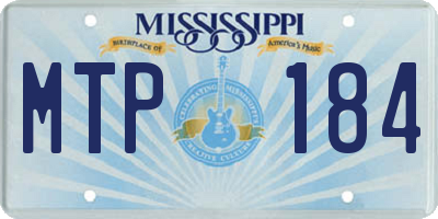 MS license plate MTP184