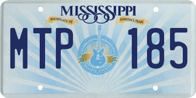 MS license plate MTP185