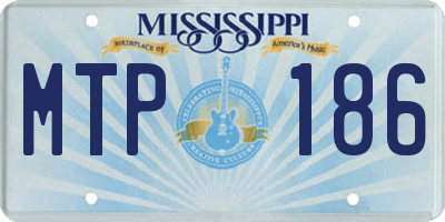 MS license plate MTP186
