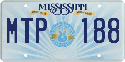 MS license plate MTP188