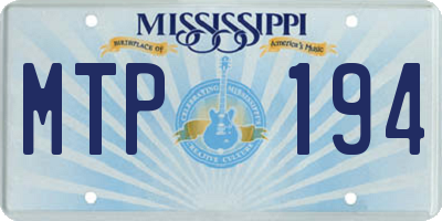 MS license plate MTP194