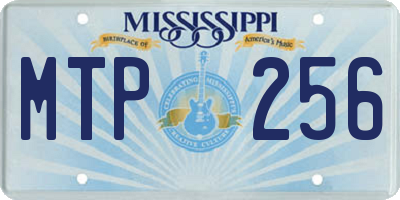 MS license plate MTP256